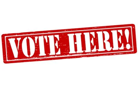 Vote here Stock Illustration