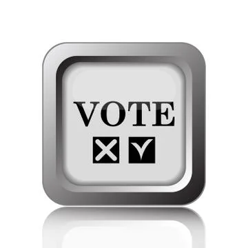 Vote icon. Internet button on white background.. Stock Illustration
