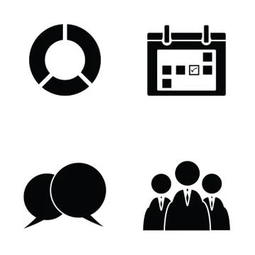 Vote icon set Stock Illustration