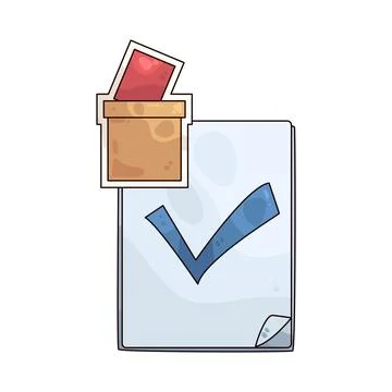 Vote illustration 库存插图