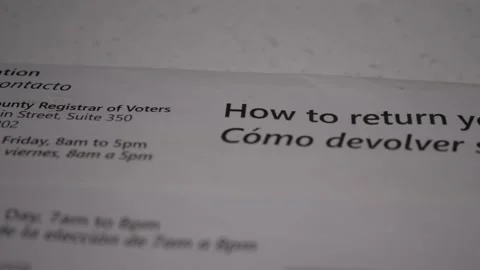 Vote By Mail Ballot - Macro Stock Footage 219241565