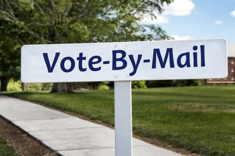 Vote by Mail Sign 스톡 사진