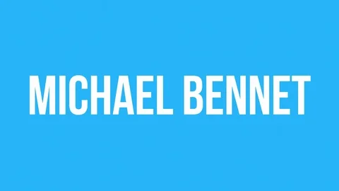 Vote Michael Bennet Text Animation Video stock 124486070