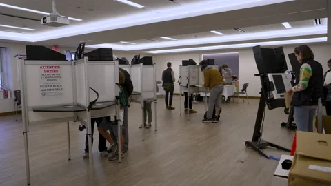 Vote Midterms 2022 Voting Washington DC 8K Vidéo 222514392