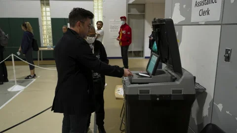 Vote Midterms 2022 Voting Washington DC 8K 13 Video stock 222694790