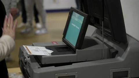 Vote Midterms 2022 Voting Washington DC 8K 14 Stock Footage 222697977