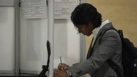 Vote Midterms 2022 Voting Washington DC 8K 09 Stock Footage 222852277