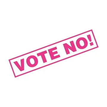 Vote No Letter Rubber Stamp Template Design Stock Illustration
