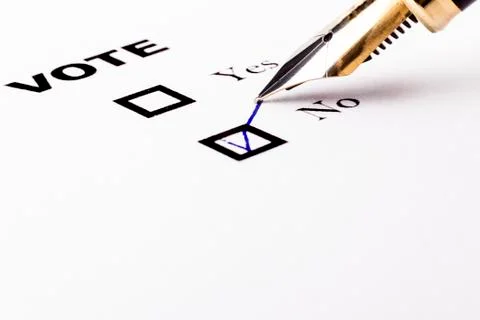 Vote no Stock Photos