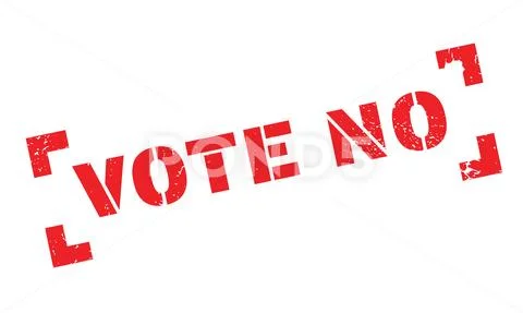 Vote No rubber stamp Stock Illustration