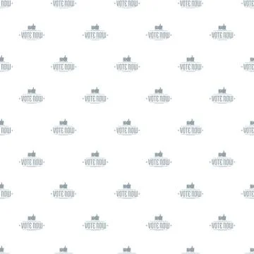 Vote now pattern vector seamless Stock Illustration