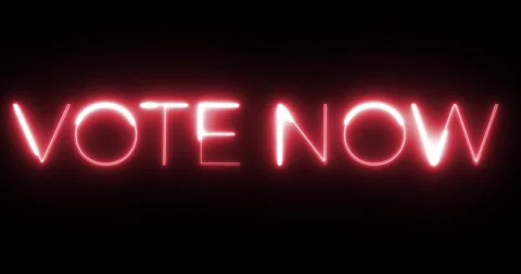 Vote now text animation Stock Footage 287400577
