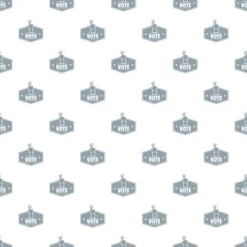 Vote pattern vector seamless Stock Illustration