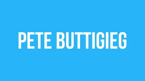 Vote Pete Buttigieg Text Animation Video stock 124486184
