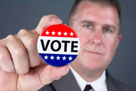 Vote pin Stock Photos