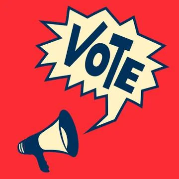 Vote Poster Vector illustration. Stock Illustration