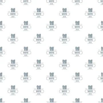 Vote registration pattern vector seamless Stock Illustration