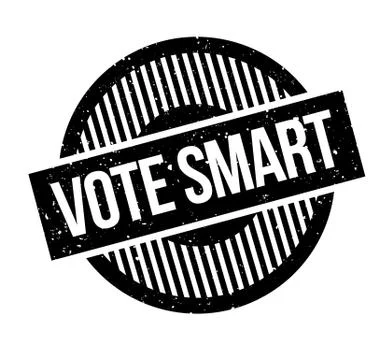 Vote Smart rubber stamp Stock Illustration