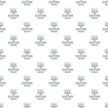 Vote stats pattern vector seamless Stock Illustration