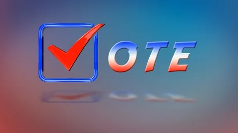 Vote text to Checkbox 4K Video stock 124396343