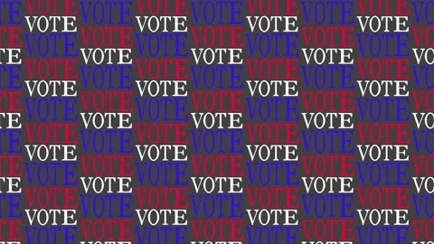 VOTE TEXT MOTION TILE Stock Footage 285394940