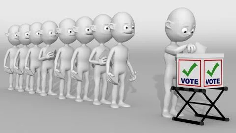 Vote white Illustrazione stock