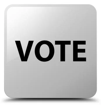 Vote white square button Stock Photos