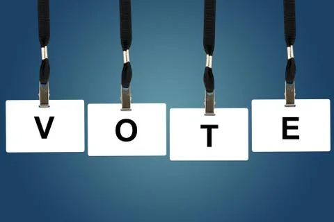 Vote word Stock Photos
