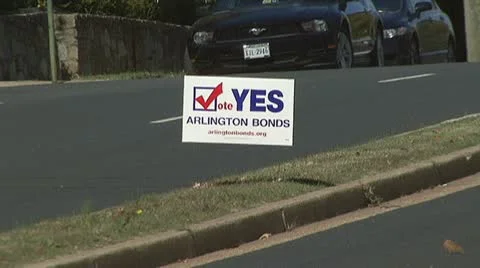 Vote YES To Bond Measure Stock Footage 12371926
