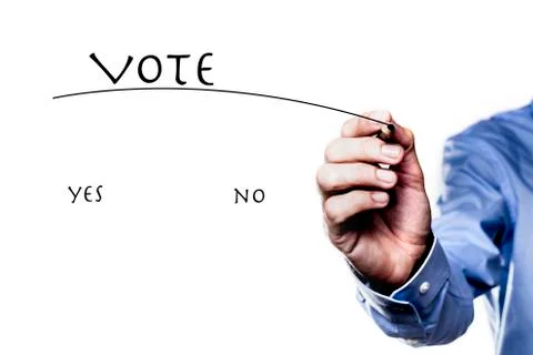 The Vote Yes Stock Photos