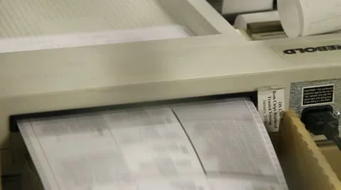 Votes being machine tallied 3 Video stock 12488797