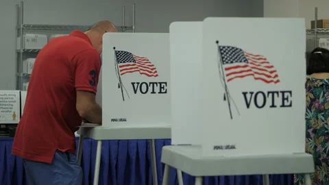 Voting In The 2020 U.S. Election: Vote Stock Footage 141101115