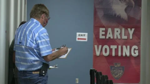 Voting In 2020 U.S. Elections: Vote Stock-Footage 141096483