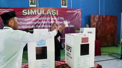 Voting and counting process in the election, Video stock 295985025