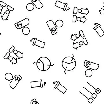 Voting And Elections Vector Seamless Pattern Stock Illustration