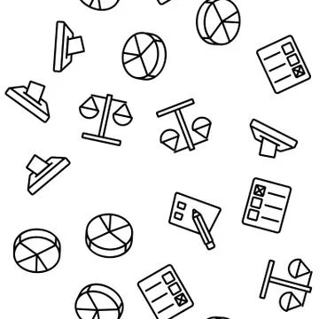 Voting And Elections Vector Seamless Pattern Stock Illustration
