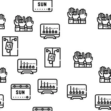 Voting And Elections Vector Seamless Pattern Stock Illustration