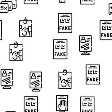 Voting And Elections Vector Seamless Pattern Stock Illustration