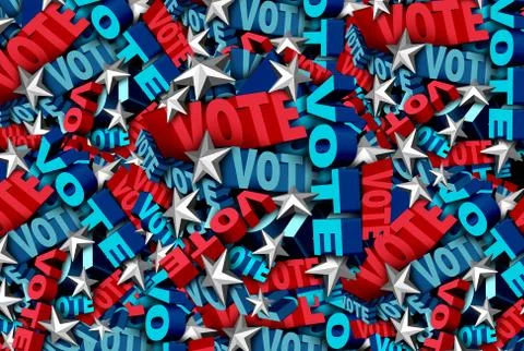 Voting-And-Vote-Background Stock Illustration