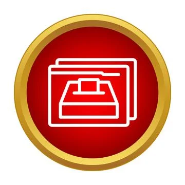 Voting ballot box in conceptual file folder Stock Illustration
