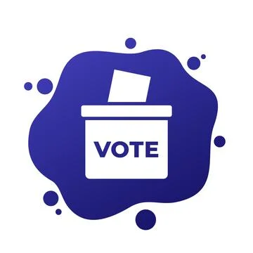 Voting ballot box icon, vector Stock Illustration