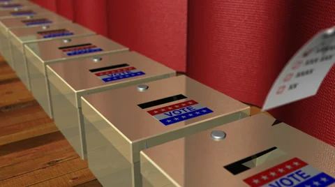 Voting Ballot Box Loop Stock Footage 58951859