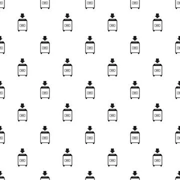 Voting ballot boxes creating seamless election pattern background Stock Illustration