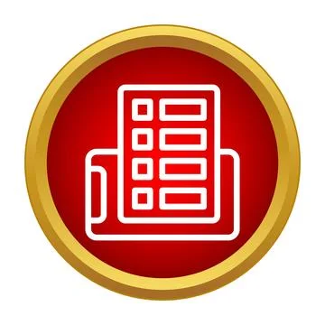 Voting ballot document entering a digital ballot box Stock Illustration