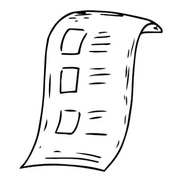 Voting ballot, form, list icon. Vector illustration of ballot paper. Blank, d Stock Illustration