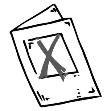 Voting ballot, form, questionnaire icon. Vector illustration of ballot paper. Stock Illustration