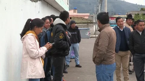Voting begins on Ecuador's general election day, ECUADOR, EC - 09 Feb 2025 Video stock 301445324