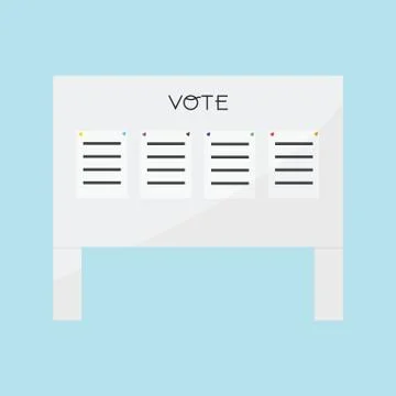 Voting ,Billboard vote of vector ESP10 Stock Illustration