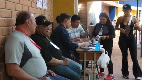 Voting in Bolivia Stock Footage 315082348