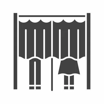 Voting Booth icon vector image. Stock Illustration